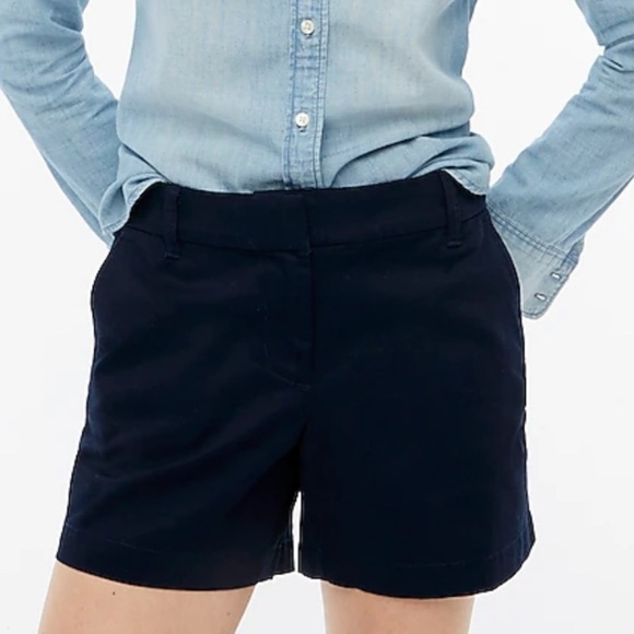 NWT J. Crew Factory 5" classic chino short In Navy - Picture 2 of 8